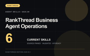 RankThread Business Agent Operations — 6 Agent Skills cover RankThread Business Agent Operations — 6 Agent Skills cover