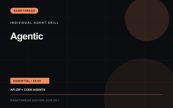 Agentic Agent Skill: RankThread Edition cover