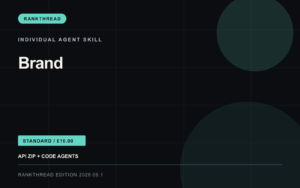 Brand Agent Skill — RankThread Edition cover Brand Agent Skill: RankThread Edition cover