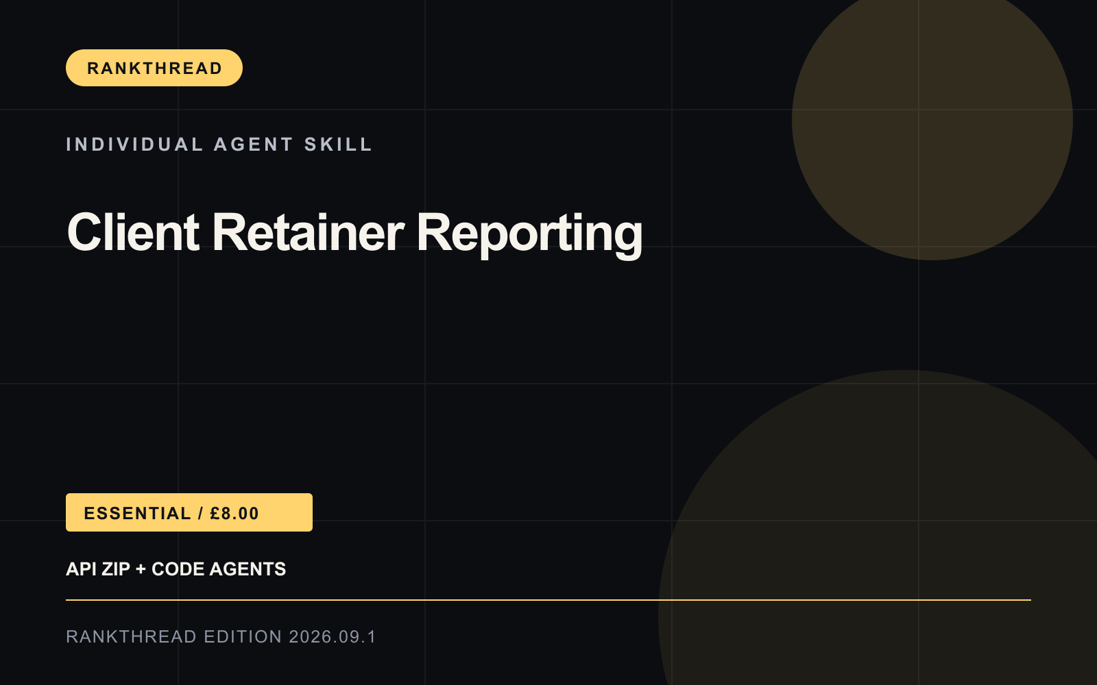 Client Retainer Reporting Agent Skill cover