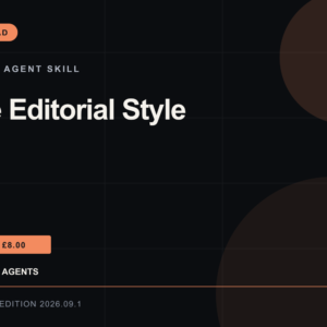 Code Editorial Style Agent Skill: RankThread Edition cover
