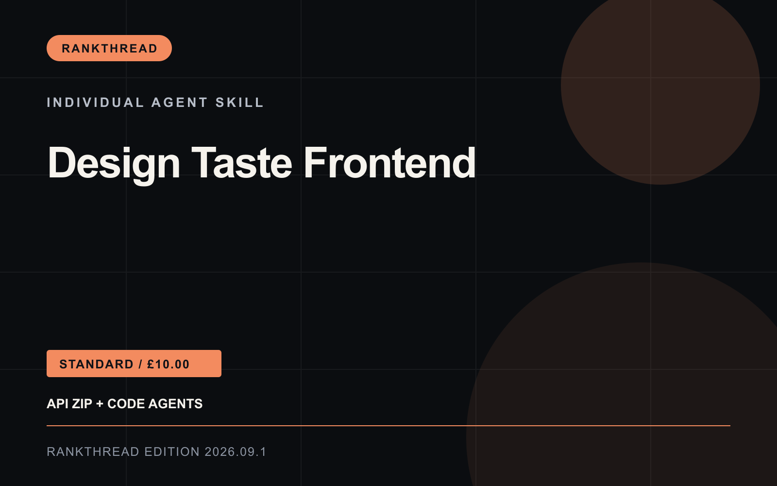Design Taste Frontend Agent Skill cover