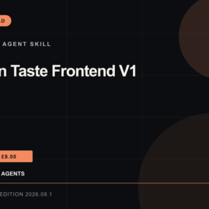 Design Taste Frontend V1 Agent Skill: RankThread Edition cover