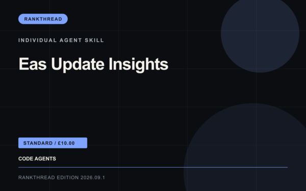 Eas Update Insights Agent Skill: RankThread Edition cover