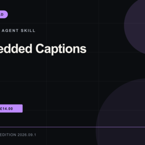 Embedded Captions Agent Skill: RankThread Edition cover