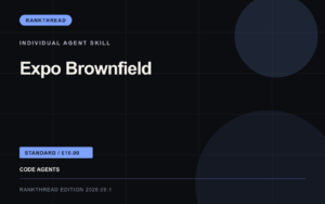 Expo Brownfield Agent Skill: RankThread Edition cover