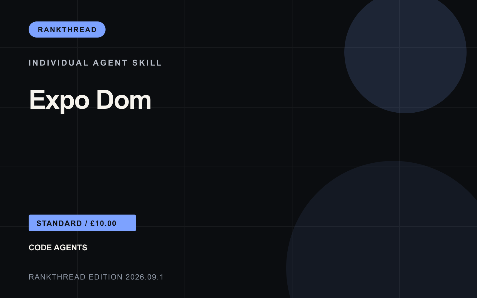 Expo Dom Agent Skill cover