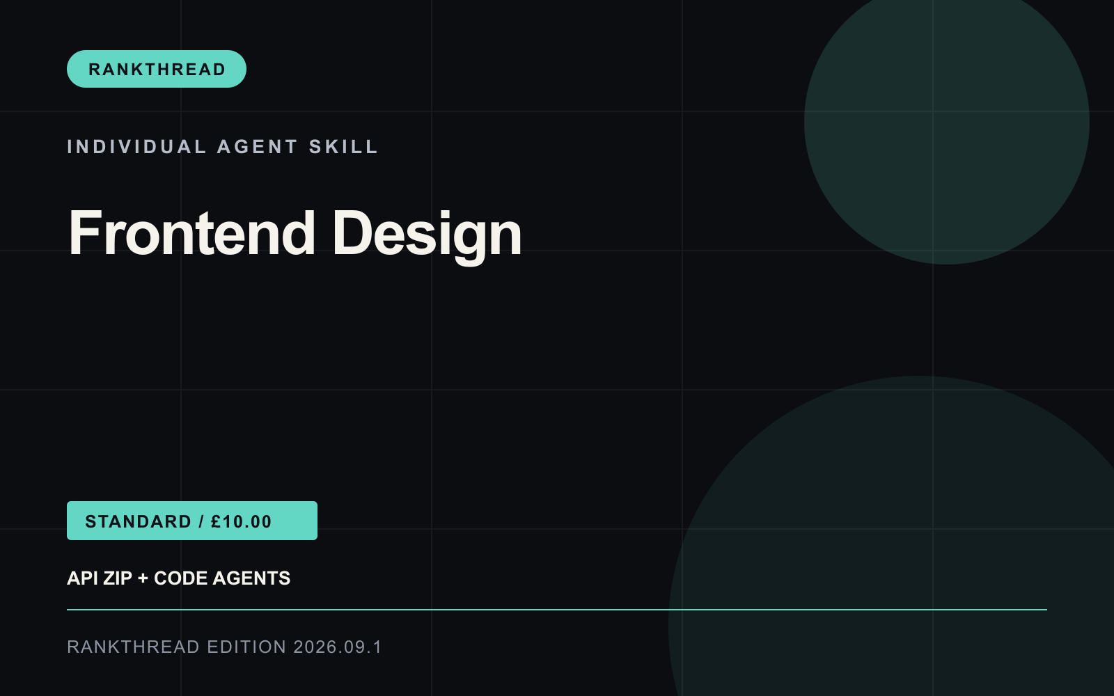 Frontend Design Agent Skill cover