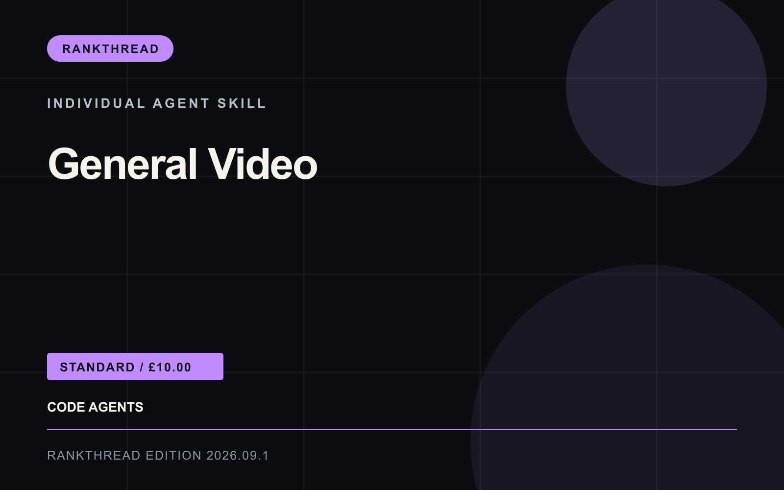 General Video Agent Skill cover