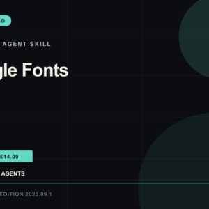 Google Fonts Agent Skill: RankThread Edition cover