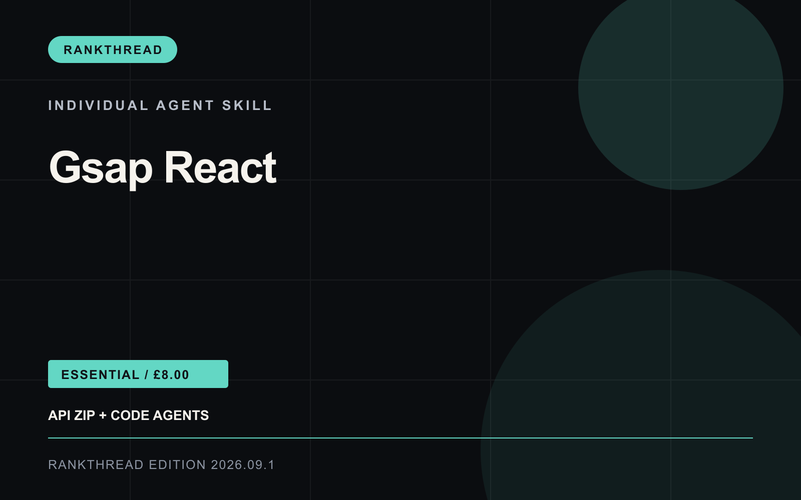 Gsap React Agent Skill cover