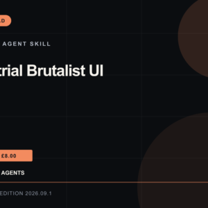 Industrial Brutalist UI Agent Skill — RankThread Edition cover Industrial Brutalist UI Agent Skill: RankThread Edition cover