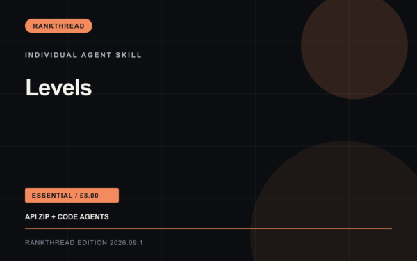 Levels Agent Skill — RankThread Edition cover Levels Agent Skill: RankThread Edition cover