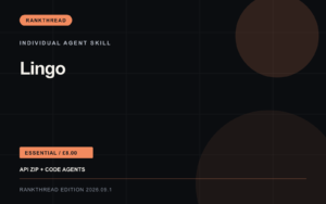 Lingo Agent Skill — RankThread Edition cover Lingo Agent Skill: RankThread Edition cover