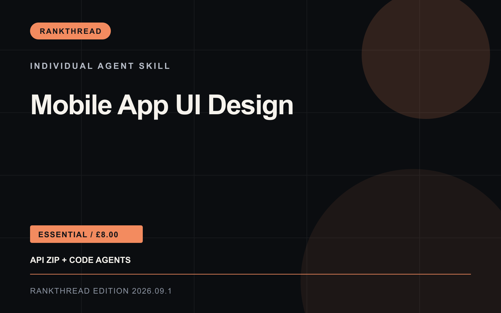 Mobile App UI Design Agent Skill cover