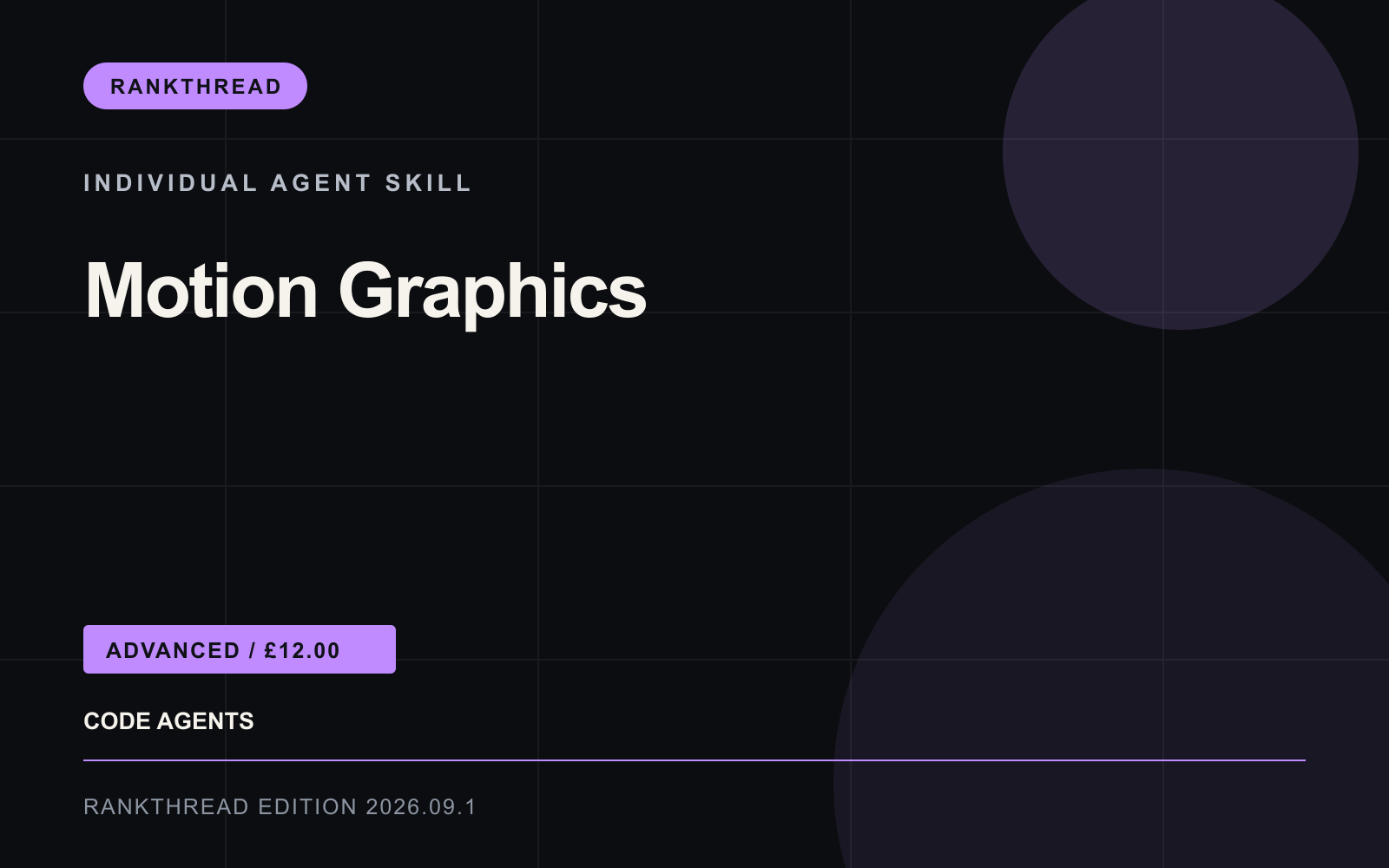 Motion Graphics Agent Skill cover