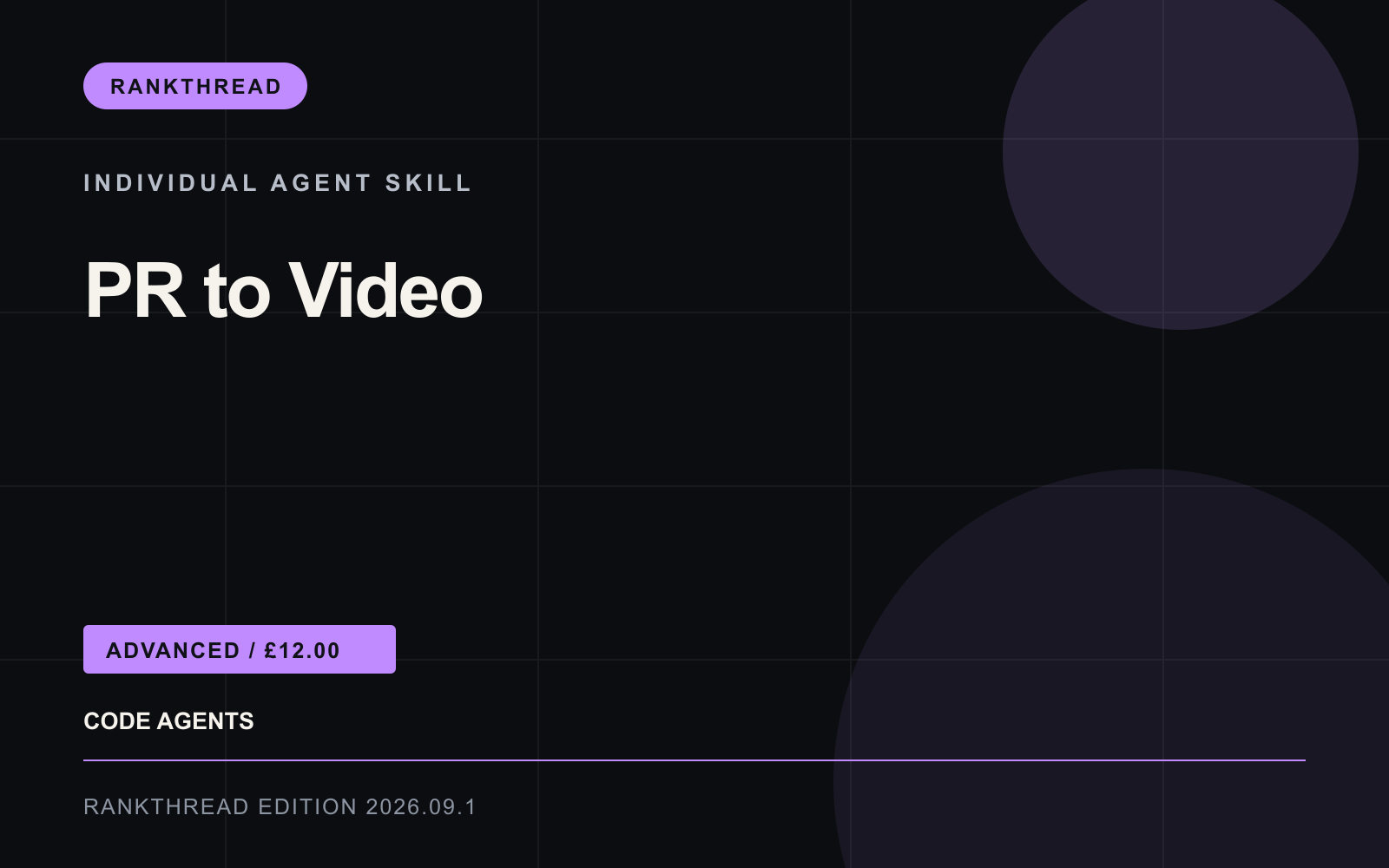 PR to Video Agent Skill cover