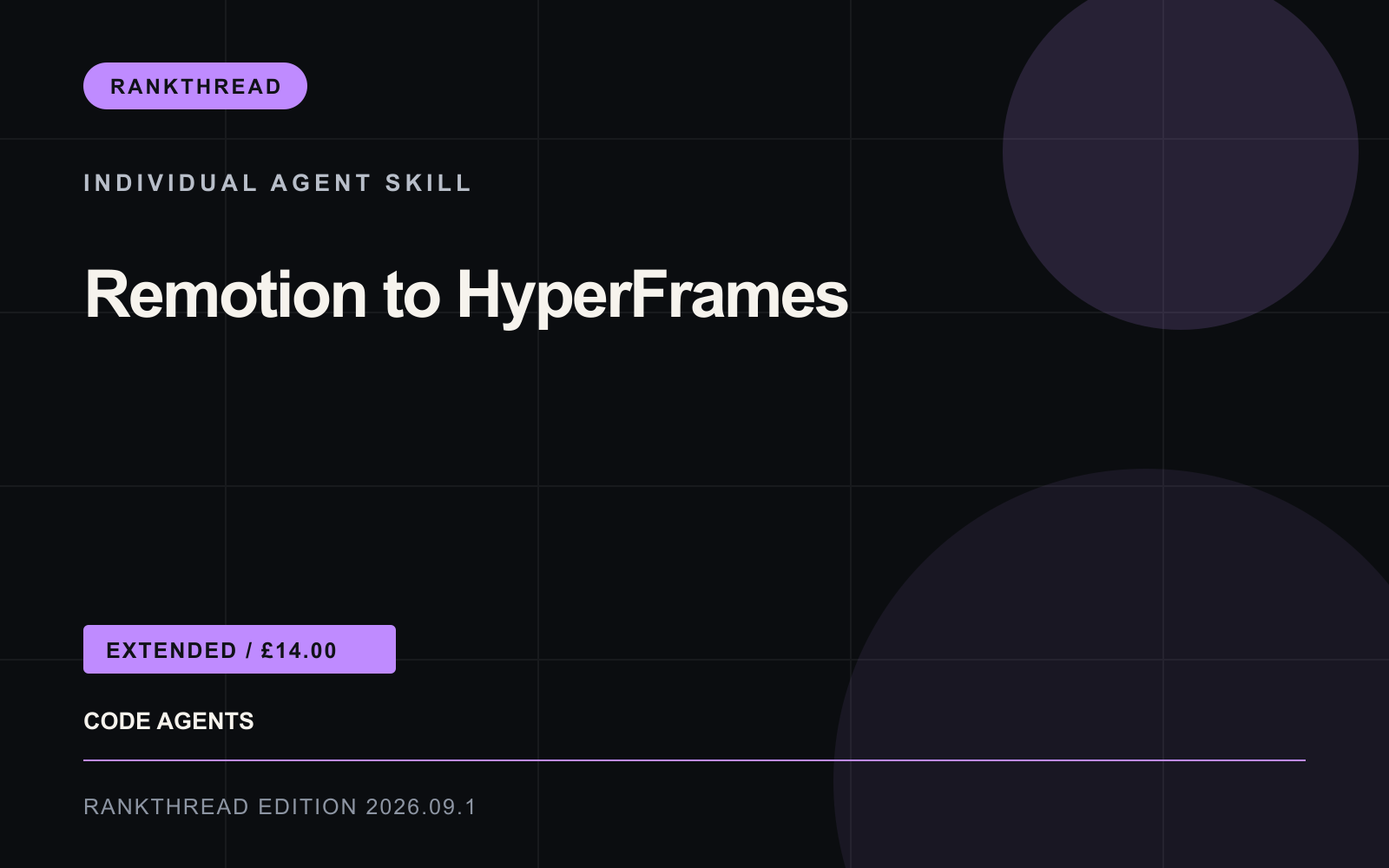 Remotion to HyperFrames Agent Skill cover