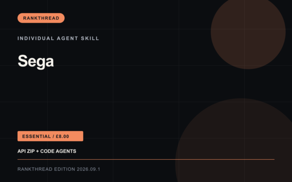 Sega Agent Skill — RankThread Edition cover Sega Agent Skill: RankThread Edition cover