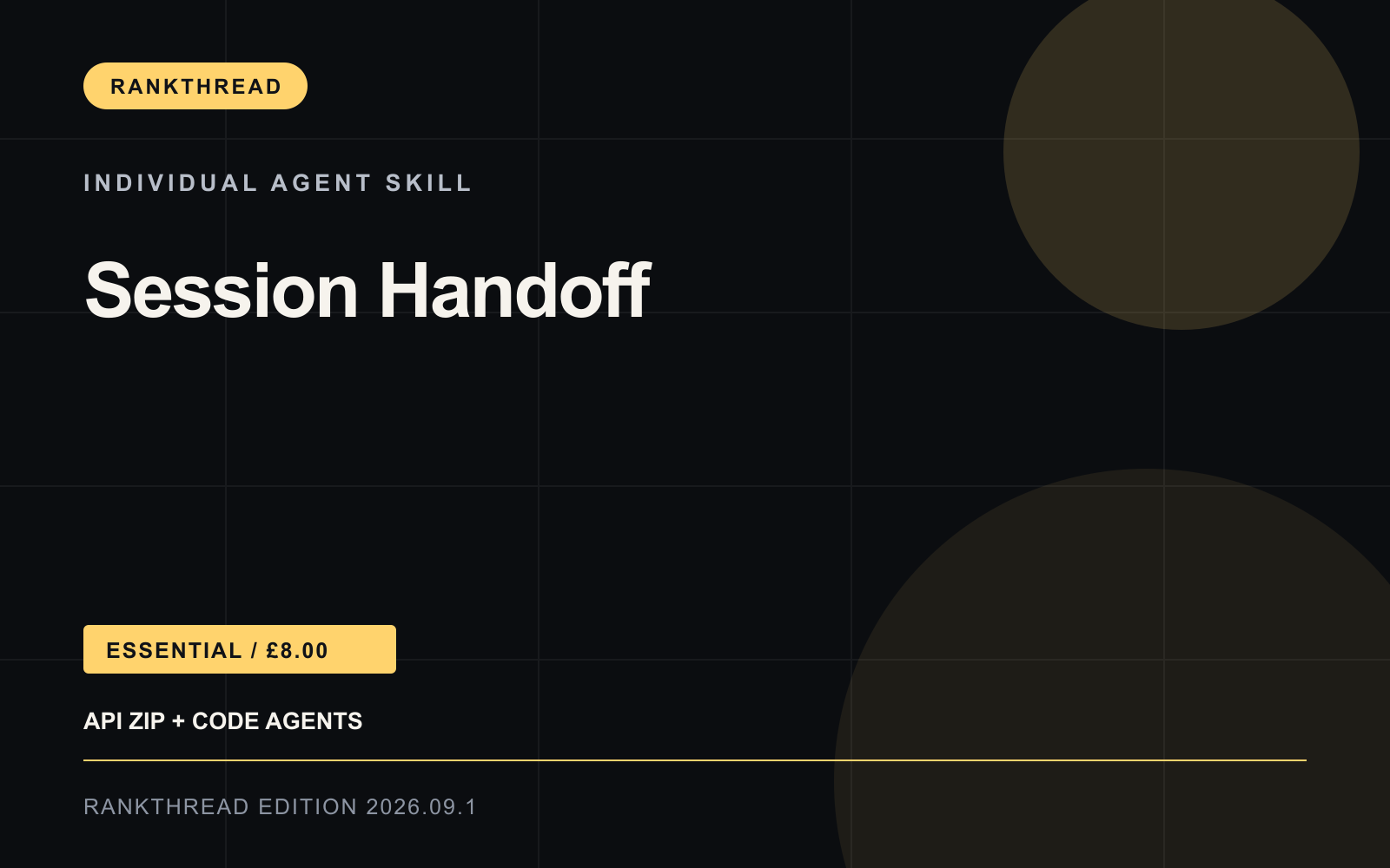 Session Handoff Agent Skill cover