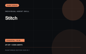 Stitch Agent Skill — RankThread Edition cover Stitch Agent Skill: RankThread Edition cover