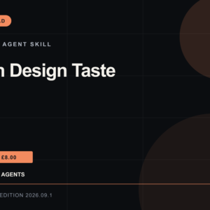 Stitch Design Taste Agent Skill — RankThread Edition cover Stitch Design Taste Agent Skill: RankThread Edition cover