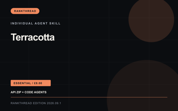 Terracotta Agent Skill — RankThread Edition cover Terracotta Agent Skill: RankThread Edition cover