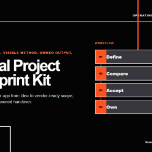 Digital Project Blueprint Kit product cover