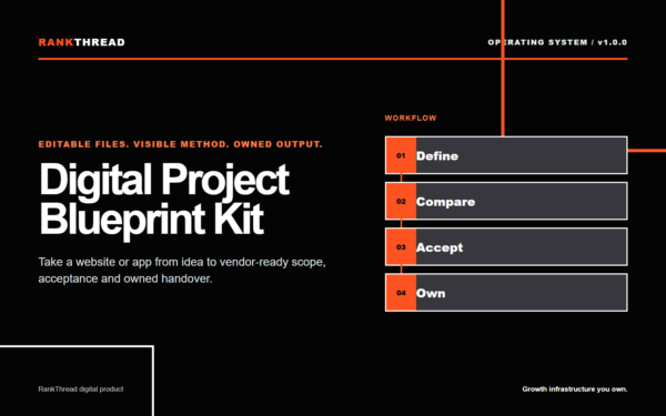 Digital Project Blueprint Kit product cover